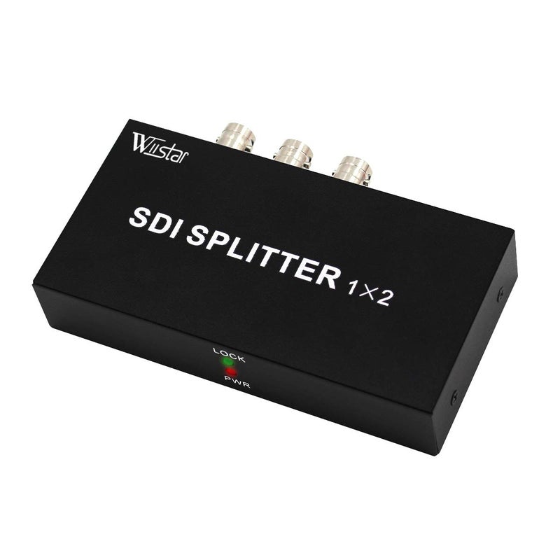 Wiistar SDI Splitter 1x2 Supports SD, HD, 3G-SDI Support 1 in 2 Out Full HD 1080P for Camera Monitor Devices - Image 2